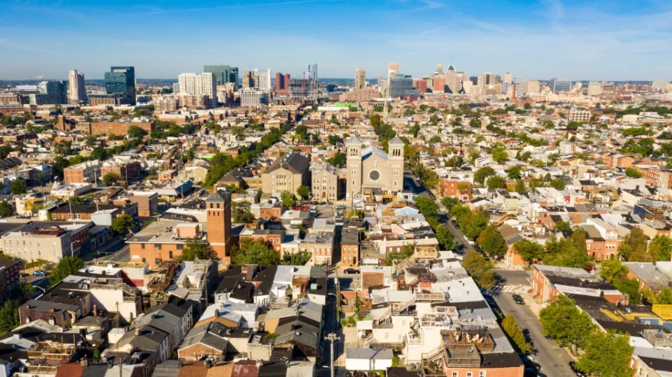 An aerial of Baltimore. Christopher Boswell – stock.adobe.com