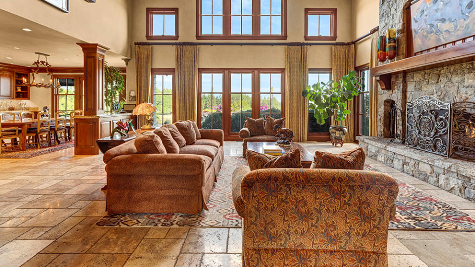 The living room - Credit: Photo: Justin Jones