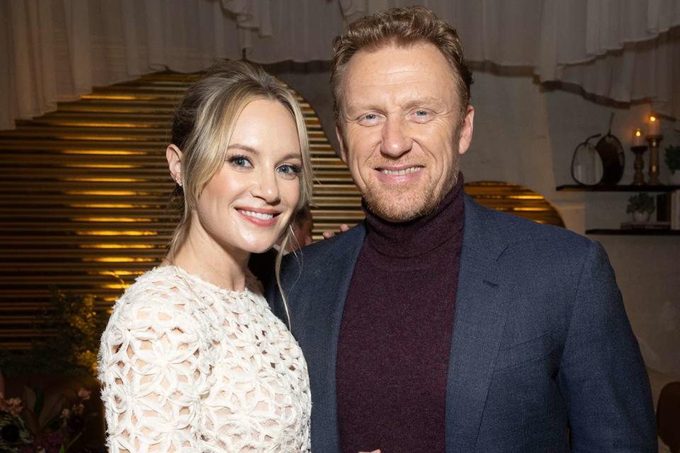 <p>Stewart Cookt/Disney via Getty</p> Danielle Savre and Kevin McKidd at The Walt Disney Company Post-Emmys Celebration on Jan. 15