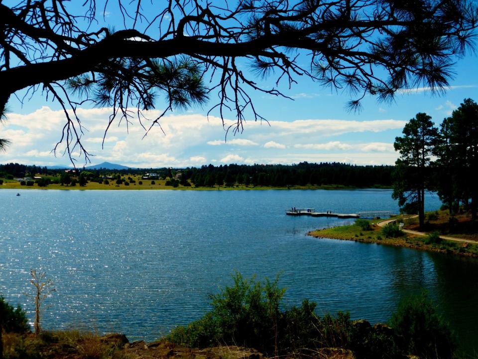 Nestled in the pines just outside of Show Low, Fool Hollow Lake Recreation Area features boating, fishing, swimming, camping and hiking.