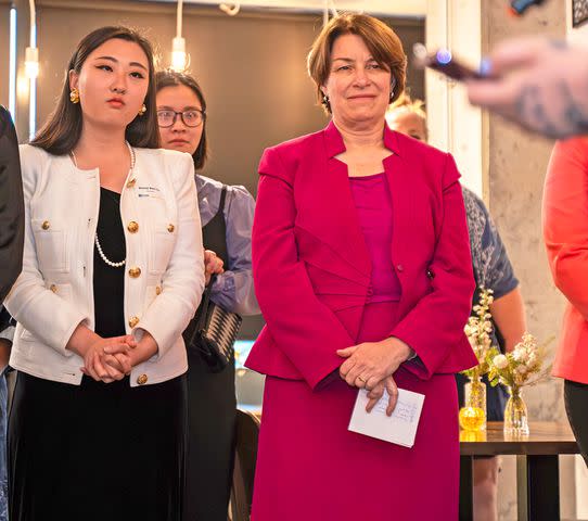 <p>Nina Palazzolo</p> Breeze Liu and Sen. Amy Klobuchar in 2023 at a Reclaim Coalition x Panorama x Bumble event in Washington, D.C, to end online image-based sexual violence.