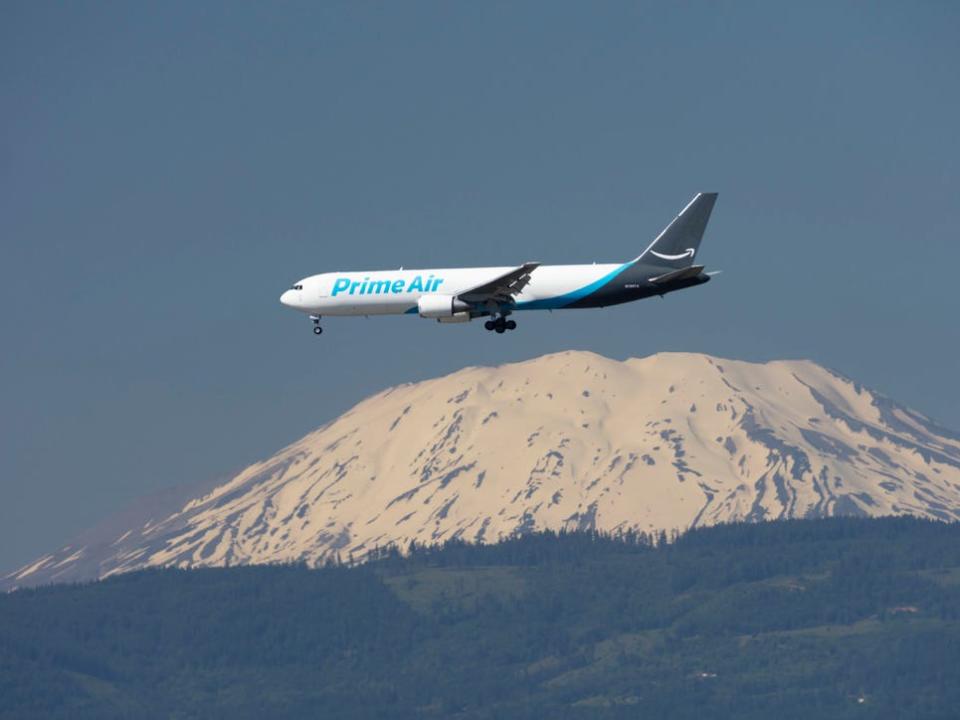 An Atlas Air operated Boeing 767 freighter.