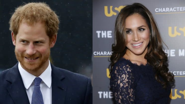 <i>Prince Harry may be announcing his engagement to Meghan Markle this summer [Photo: Getty]</i>