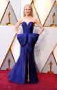 <p>Nicole Kidman wows fans in a blue strapless gown designed by Armani Privè. This dress has gone viral online and is by far the best dressed of the night.</p>