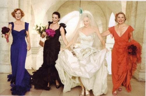 Carrie Bradshaw's $10k Vivienne Westwood gown made getting dumped at the altar look glamorous.