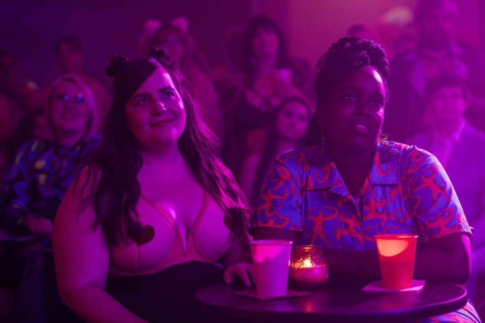 Annie (Aidy Bryant) and Fran (Lolly Adefope) in Shrill season two