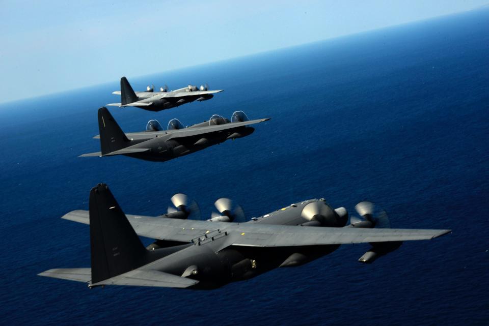 MC-130P MC-130J and MC-130H special operations aircraft