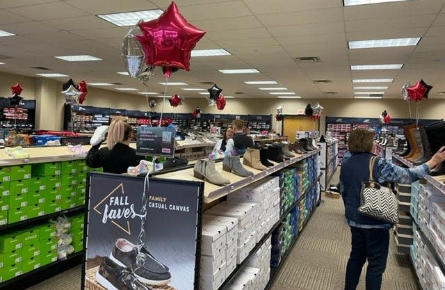 Shoe Sensation will replace the departed Shoe Carnival at 2474 Veterans Drive in early April. The grand opening weekend is April 8-10, but shoe seekers could find the store debut earlier with a soft opening.