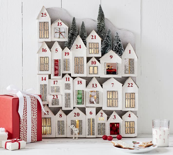 Light Up Glitter Houses Advent Calendar