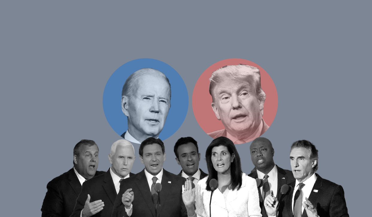 President Joe Biden and ex-president Trump were mentioned in the second republican debate