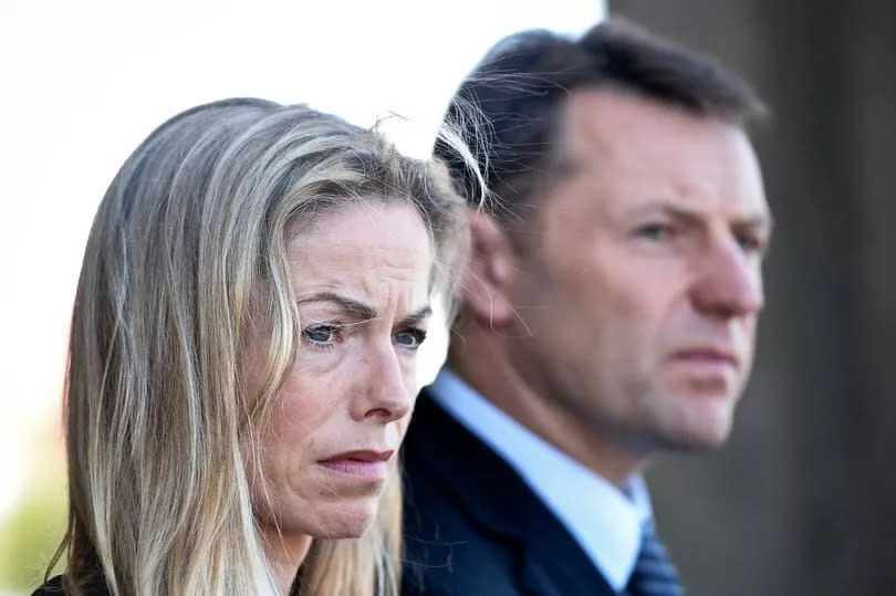 Kate McCann (L) and her husband Gerry McCann (R)