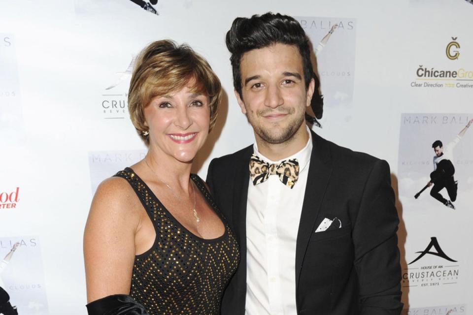 Shirley pictured with her son Mark in 2014 ((Allen Berezovsky/Getty Images))