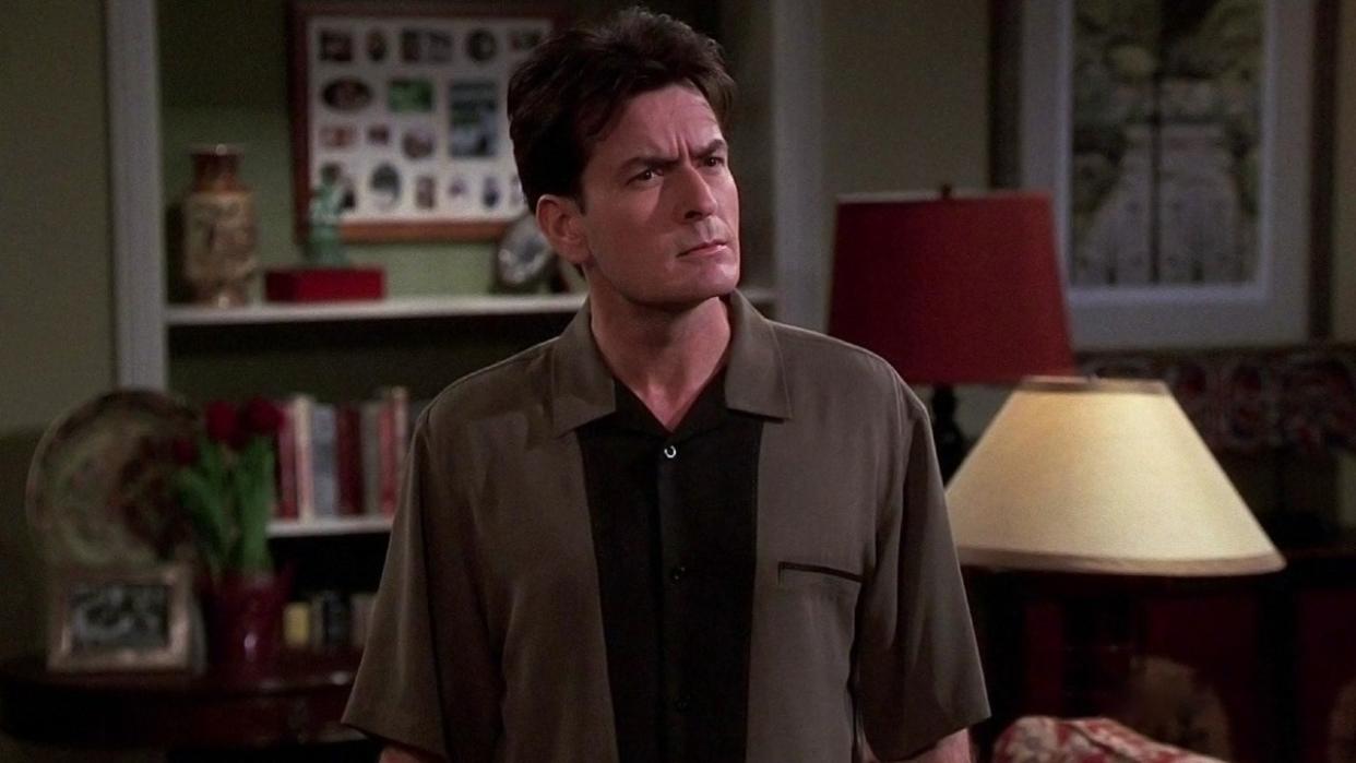  Charlie Sheen on Two and a Half Men 