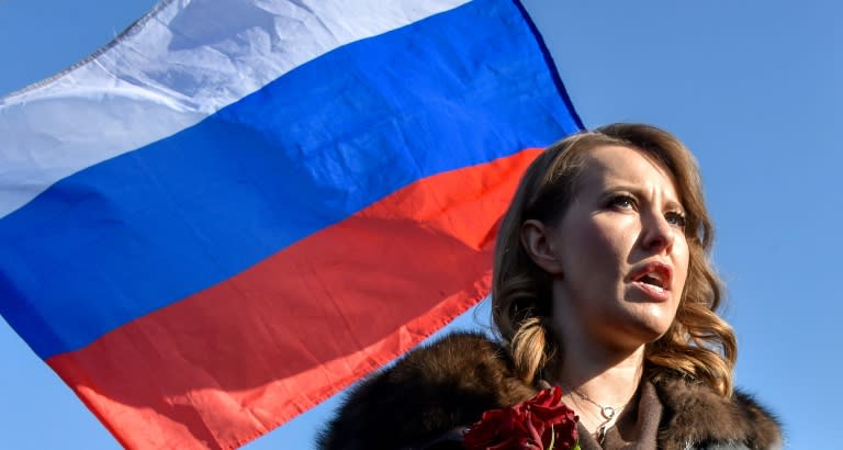 Journalist and former reality show host Ksenia Sobchak, 36, is the election's surprise candidate. Her father was one of Vladimir Putin's mentors