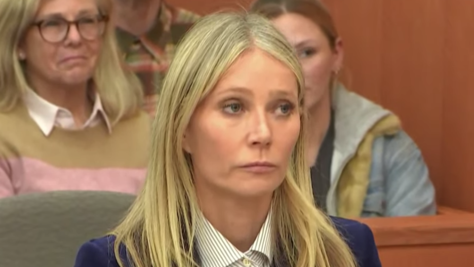 Paltrow as the verdict was read.