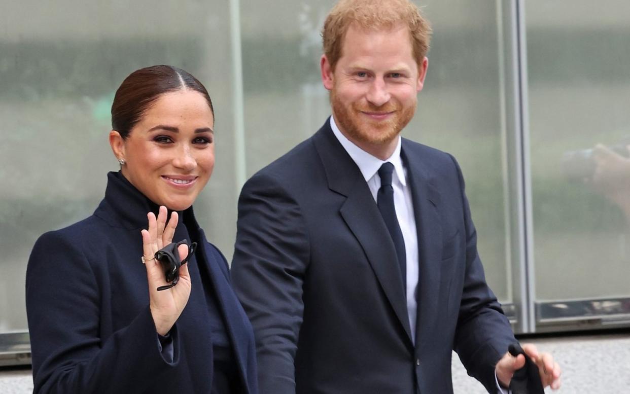 Prince Harry and Meghan in New York last month - Taylor Hill/WireImage