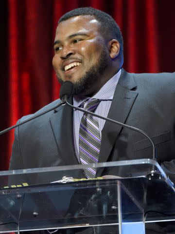 <p>Stephen J. Cohen/Getty</p> Asaad Amin attends the 2016 Muhammad Ali Humanitarian Awards on September 17, 2016 in Louisville, Kentucky.