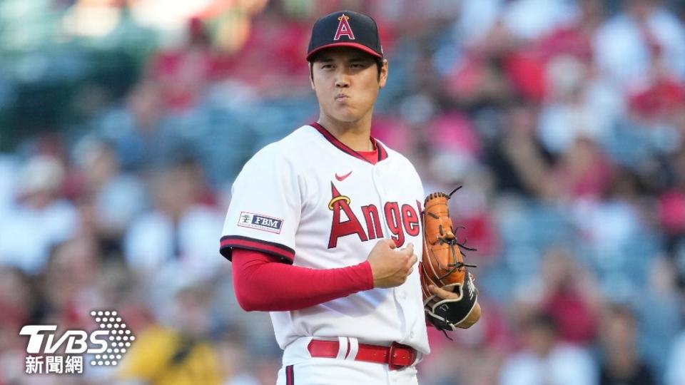 大谷翔平22日登板先發海盜比賽，挑戰本季第八場勝投。（圖／達志影像美聯社）