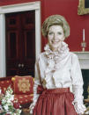 <p>Nancy Reagan, the First Lady of the United States from 1981 to 1989, died of heart failure on March 6. She was 94. Reagan was known for her influence on her husband, President Ronald Reagan, and her “Just Say No” campaign against recreational drug use. — (Pictured) An official portrait of Mrs. Nancy Reagan, wife of the president of the United States, in Washington, D.C. in 1981. (AP Photo/White House) </p>