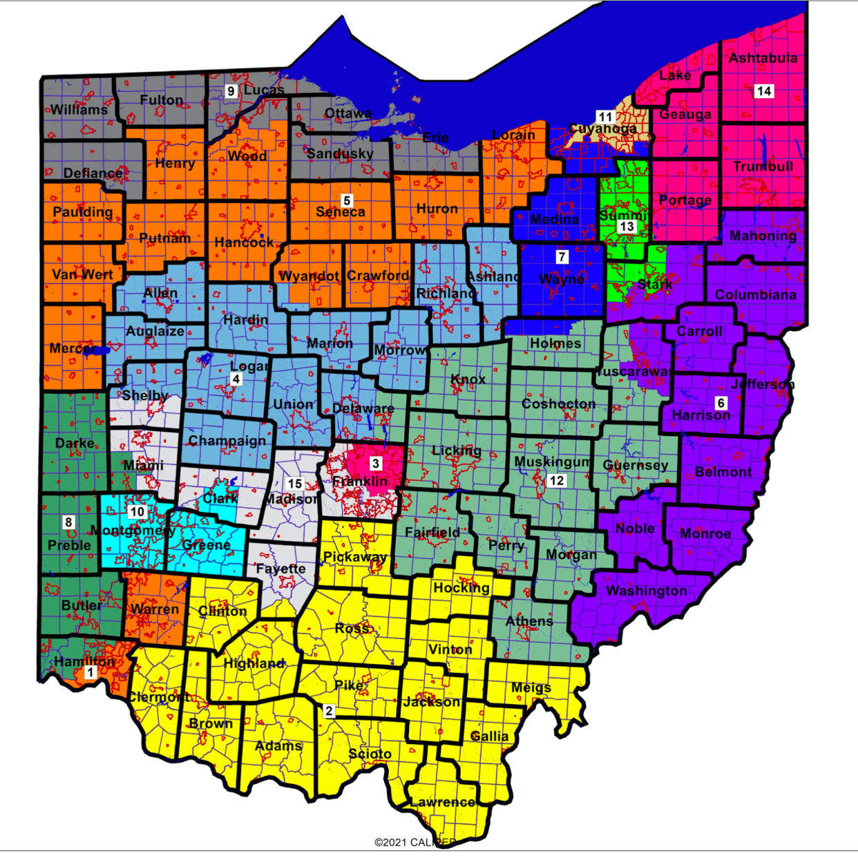 Ohio will use this congressional map for another election.