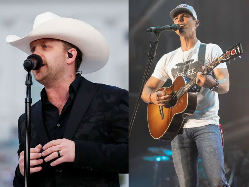 Justin Moore dedicated a song to Granger Smith and his late son during a set on Friday. (Photo: Getty Images)