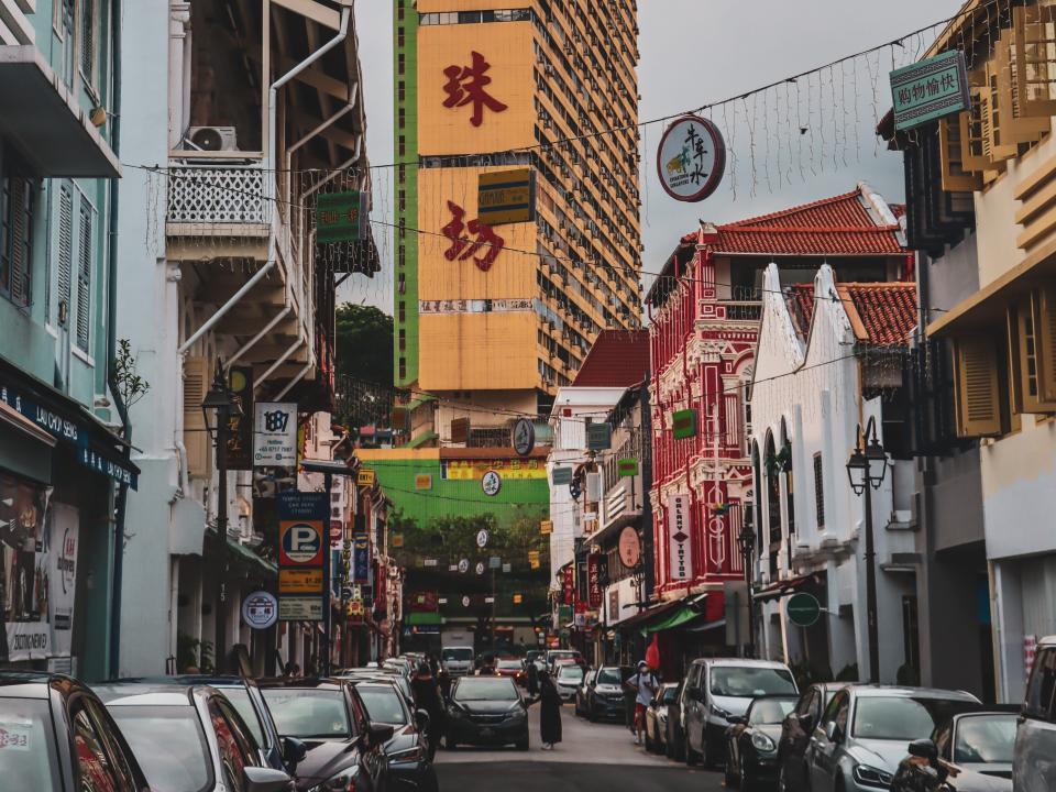 A street in Chinatown, Singapore.