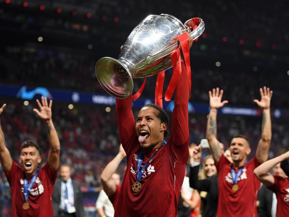 Virgil Van Dijk has been nominated for the Uefa Team of the Year: Getty