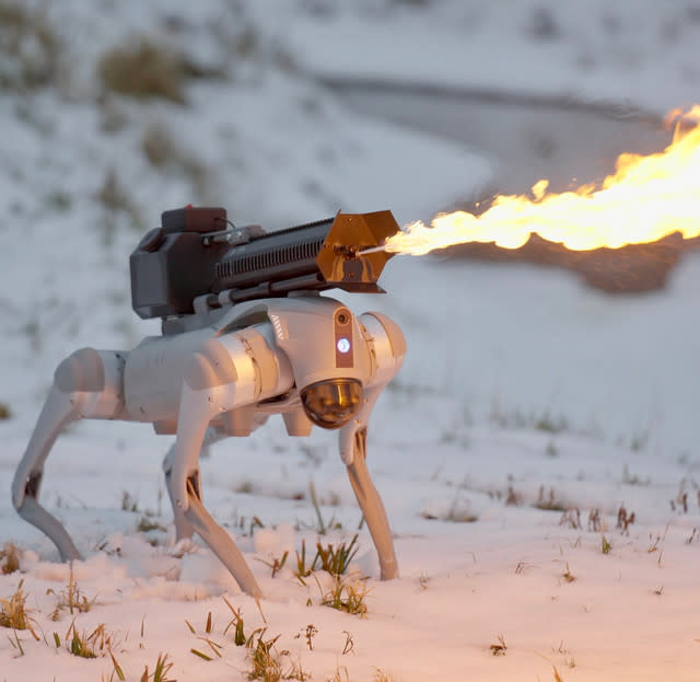 Robot Dog Flamethrower Goes On Sale