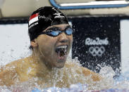 <p>Joseph Schooling not only delivered Singapore its <a rel="nofollow" href="http://sports.yahoo.com/news/sensational-joseph-schooling-wins-singapore-s-first-ever-olympic-gold-012839803.html" data-ylk="slk:first-ever Olympic gold medal;elm:context_link;itc:0;outcm:mb_qualified_link;_E:mb_qualified_link;ct:story;" class="link  yahoo-link">first-ever Olympic gold medal</a>, but he did so by beating his idol Michael Phelps in the 100-meter butterfly. (AP Photo/Michael Sohn) </p>