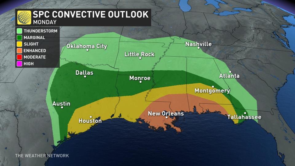 Severe Outlook Monday