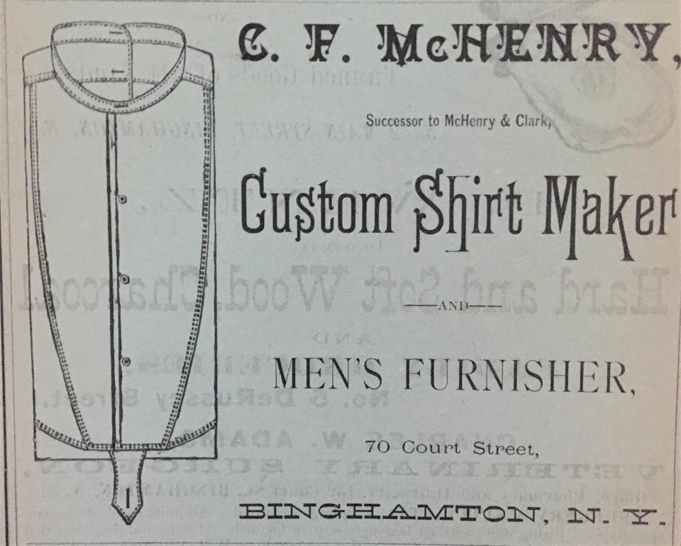 The business for custom made shirts opened in 1884.