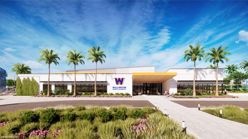 High-resolution renderings of the proposed Wellington Sports Academy developed by Washington Commanders football player Jon Bostic.