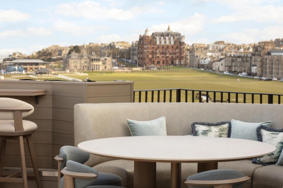 The Herald: Pictured: The West Deck overlooks the Old Course and West Sands Beach