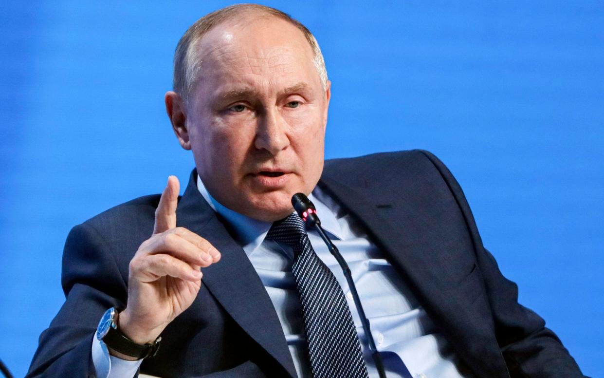 Vladimir Putin denies blackmailing Europe over gas, saying there has been no progress on NordStream 2 - Mikhail Metzel /Pool Sputnik Kremlin 