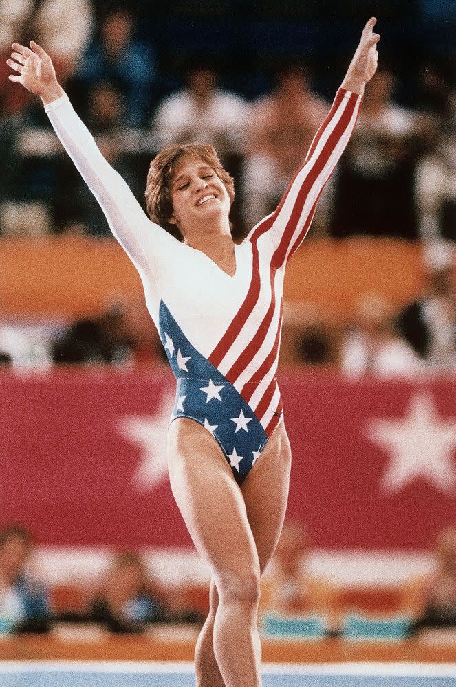 Mary Lou Retton Cheers on Daughter at Gymnastics Championships