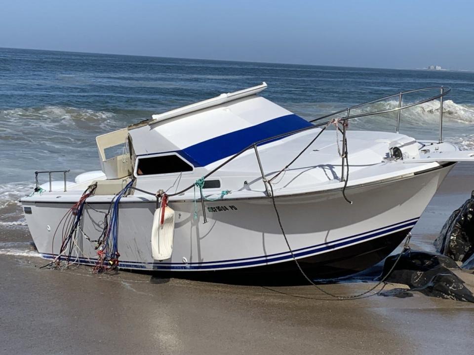 An abandoned boat found near Point Mugu Beach Wednesday morning have been used for human smuggling, Ventura County Sheriff's officials said.