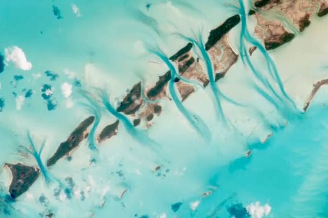 Bahamian Island Looks Like Work Of Art From Space