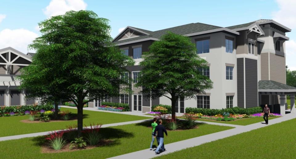 This is an artist's rendering of what a proposed assisted living facility in Clermont will look like.
