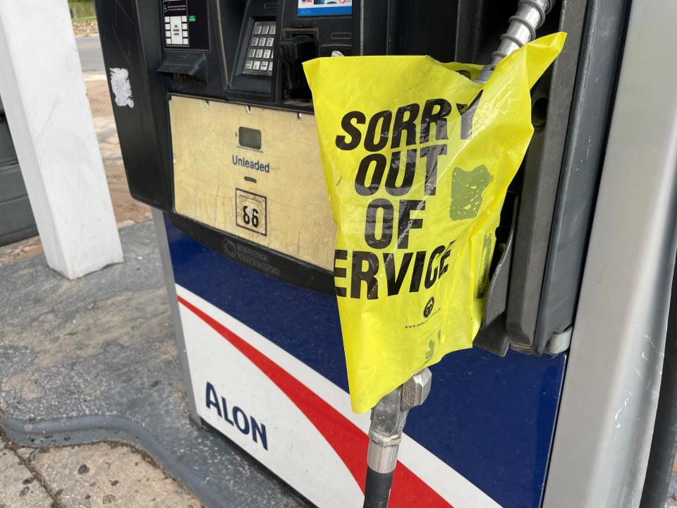 Some El Paso area gas stations were short on gas on Tuesday, Aug. 29, after unplanned outages at two West Texas refineries.