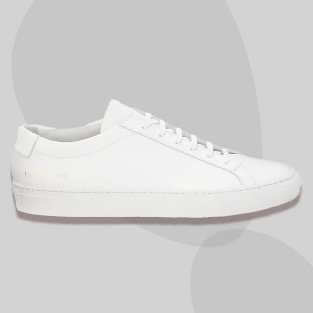 <p>Courtesy of Saks Fifth Avenue</p><p>If there’s one white sneaker exalted to cult status, it’s Common Projects' Original Achilles. For the uninitiated, the signature gold foil stamp near the heel is what makes this pair stand out from the pack. These refined low tops go with practically any outfit imaginable and helped usher in a generation of rocking the sneakers-with-suit look. </p><p>Made in Italy, these classic white sneakers are the ones you keep going back for in multiple colors. They define a look with subtle sharpness and, despite the lack of branding, they're still immediately recognizable.</p><p>[From $416; <a href="https://shop-links.co/1816541585948882915?u1=mj-bestwhitesneakers-amastracci-080723-update" rel="nofollow noopener" target="_blank" data-ylk="slk:saksfifthavenue.com;elm:context_link;itc:0" class="link ">saksfifthavenue.com</a>]</p>