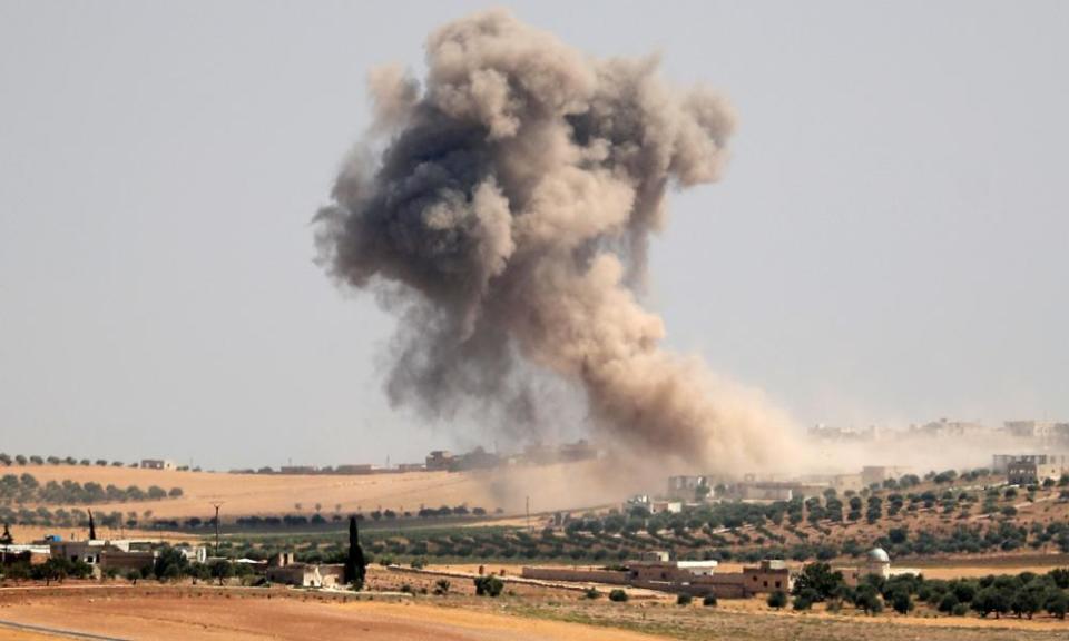 Regime forces bombard Idlib