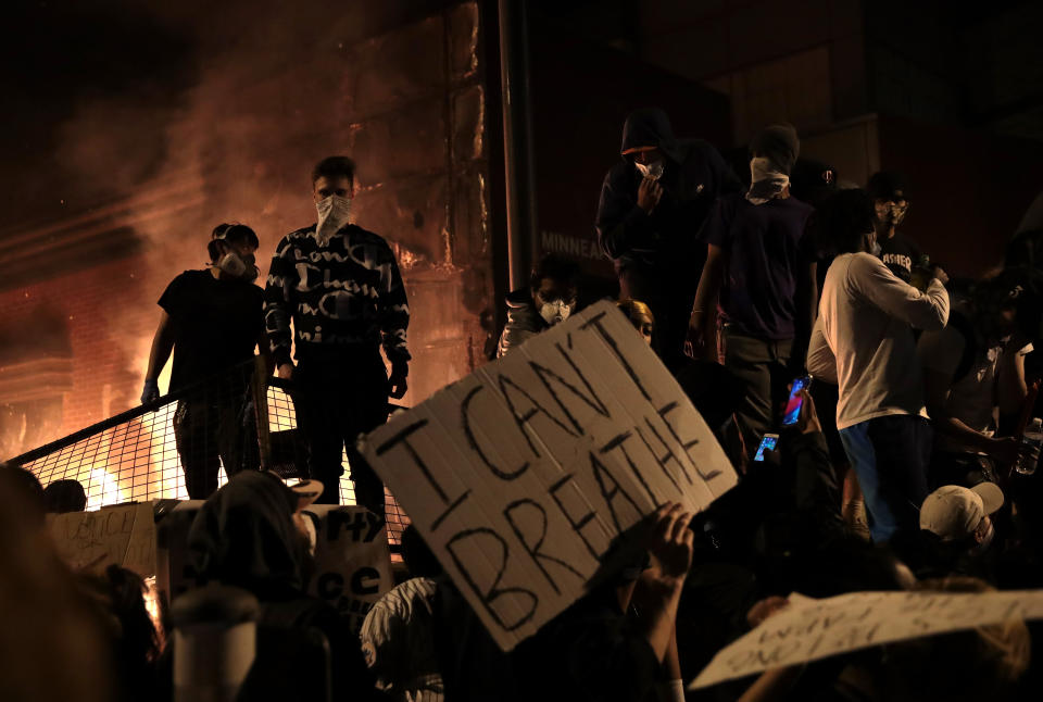 Protesters against police brutality