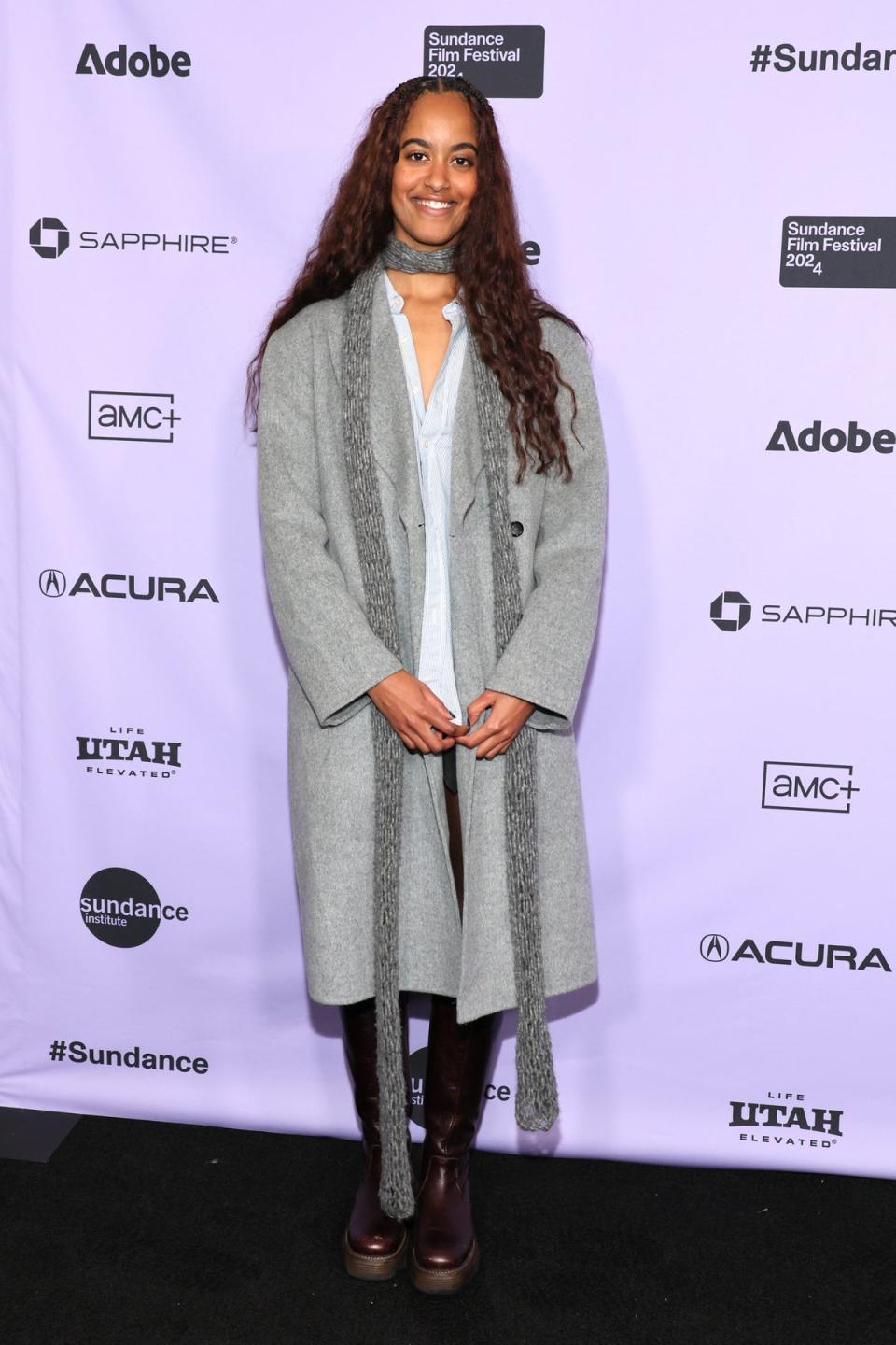 Malia Obama attends the ‘The Heart’ premiere at 2024 Sundance Film Festival on 18 January 2024 in Park City, Utah (Getty Images)
