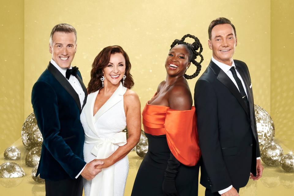 Motsi Mabuse pictured with her fellow Strictly Come Dancing judges (BBC/Ray Burmiston)