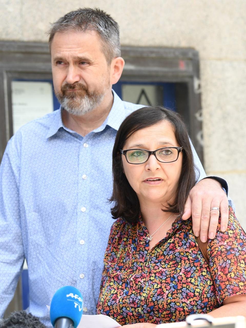 Dr Stuart Murray and wife Figen Murray (Stefan Rousseau/PA) (PA Wire)