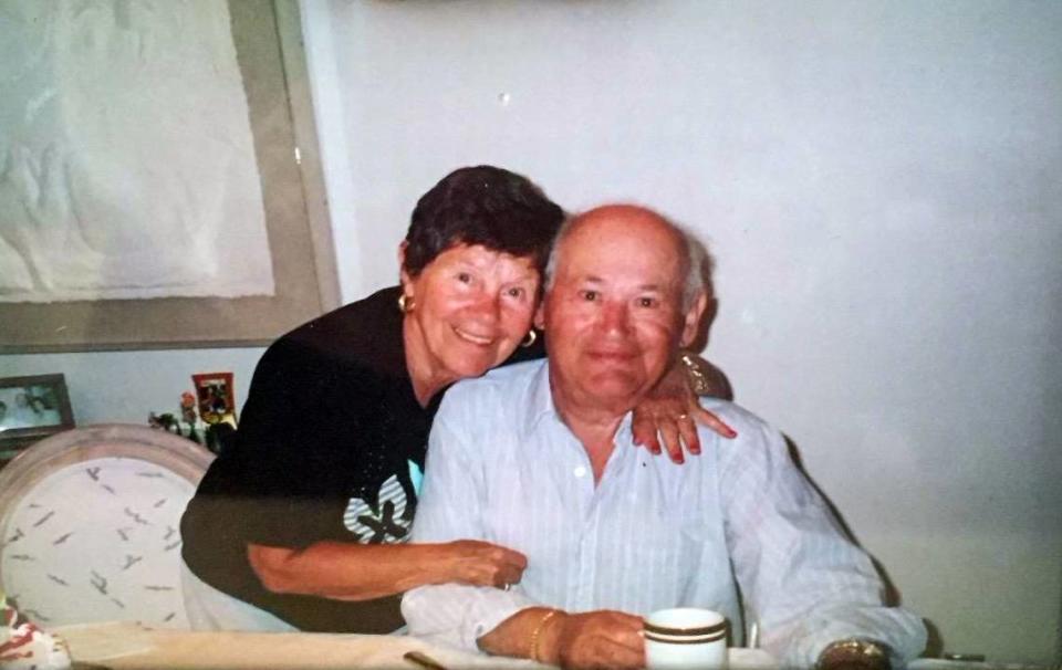 Evelyn and Joseph Greenblatt, Holocaust survivors, are buried in a family plot at a Boynton Beach cemetery. The couple’s daughter and son-in-law have sued the cemetery, alleging it double sold the son-in-law’s plot.