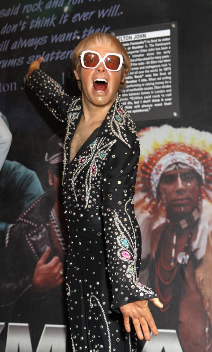 Wax figure of Elton John