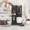 <p><strong>Cuisinart</strong></p><p>amazon.com</p><p><strong>$149.95</strong></p><p>Unlike other single-serve coffeemakers that only offer options to use pods or pre-ground coffee, <strong>this compact Cuisinart machine has a built-in grinder that dispenses the coffee grounds into a reusable pod to give a freshly ground single cup of coffee. </strong>The trade-off is that it adds an extra step in the process to grind the beans, put the pod in the machine and brew, however, we found it was worth the extra effort and produced a tasty, medium-bodied cup of coffee. </p><p>For days you're in a rush or want to use decaf, the reusable filter pod can also be used with pre-ground coffee and any single-cup coffee pod such as Keurig K-cups. We also found that this machine was intuitive to use without needing the instruction manual, the capsule was easy to clean and the water tank is detachable for easy filling at the sink.</p>