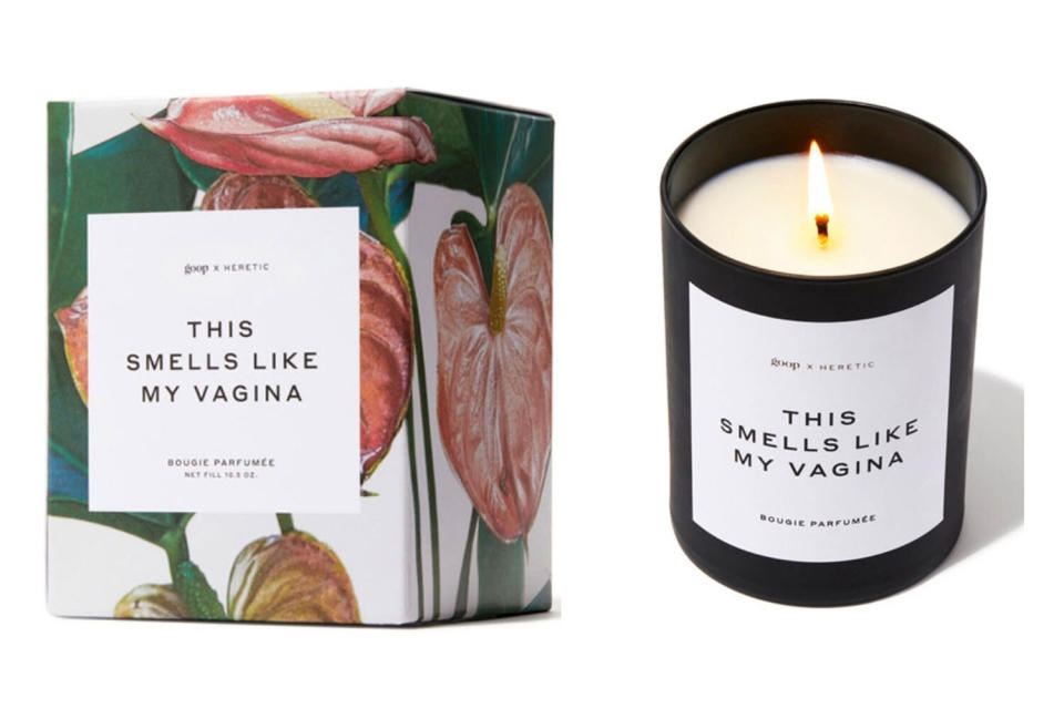 Die Duftkerze "This Smells Like My Vagina" gehört zu den Bestsellern im Online-Shop. (Bilder: Goop.com)