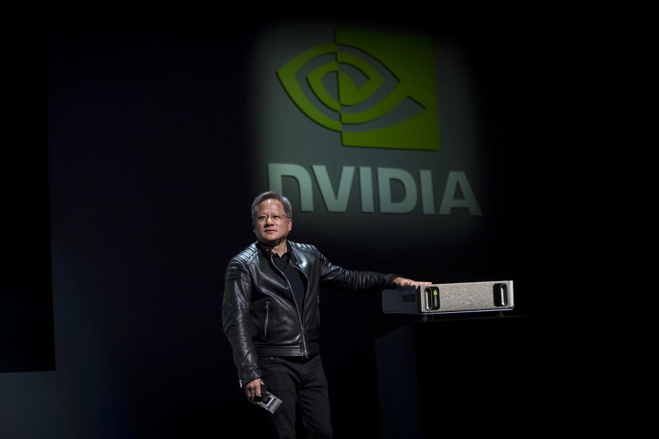 Nvidia CEO Jensen Huang says his company is working to get more graphics cards on the market and into gamers’ hands as cryptominers empty stocks and drive up prices.
